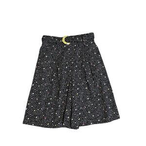 Shannon Shorts 11/12 Pleated Preppy Extreme High Waist Pull On Abstract Artsy